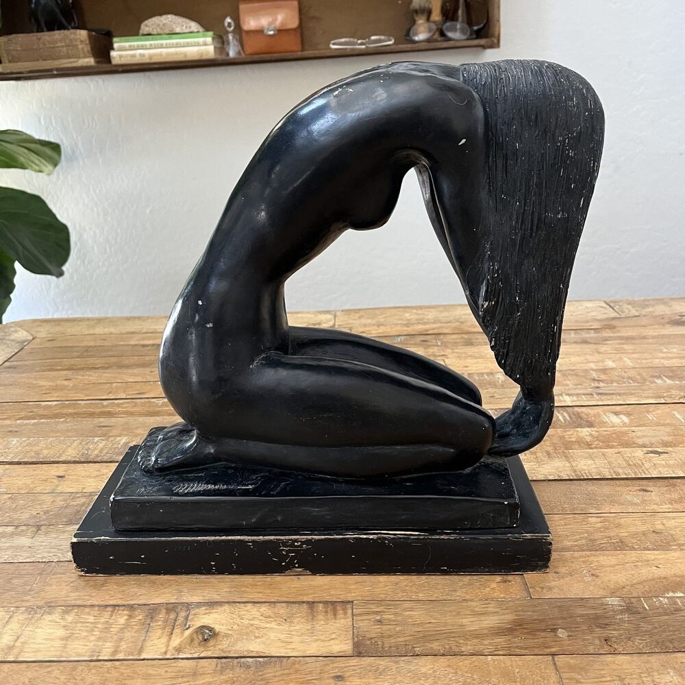 Austin Productions 'Kneeling Nude' Sculpture 1985 by Mort Malkin